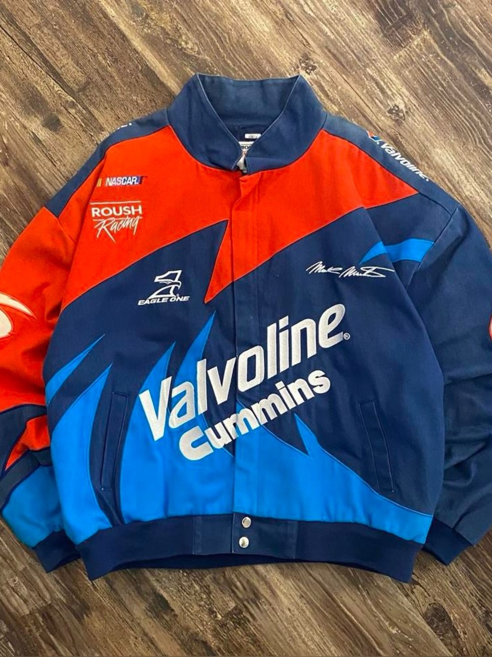 Vintage Mark Martin Valvoline Cummins Nascar Racing Jacket